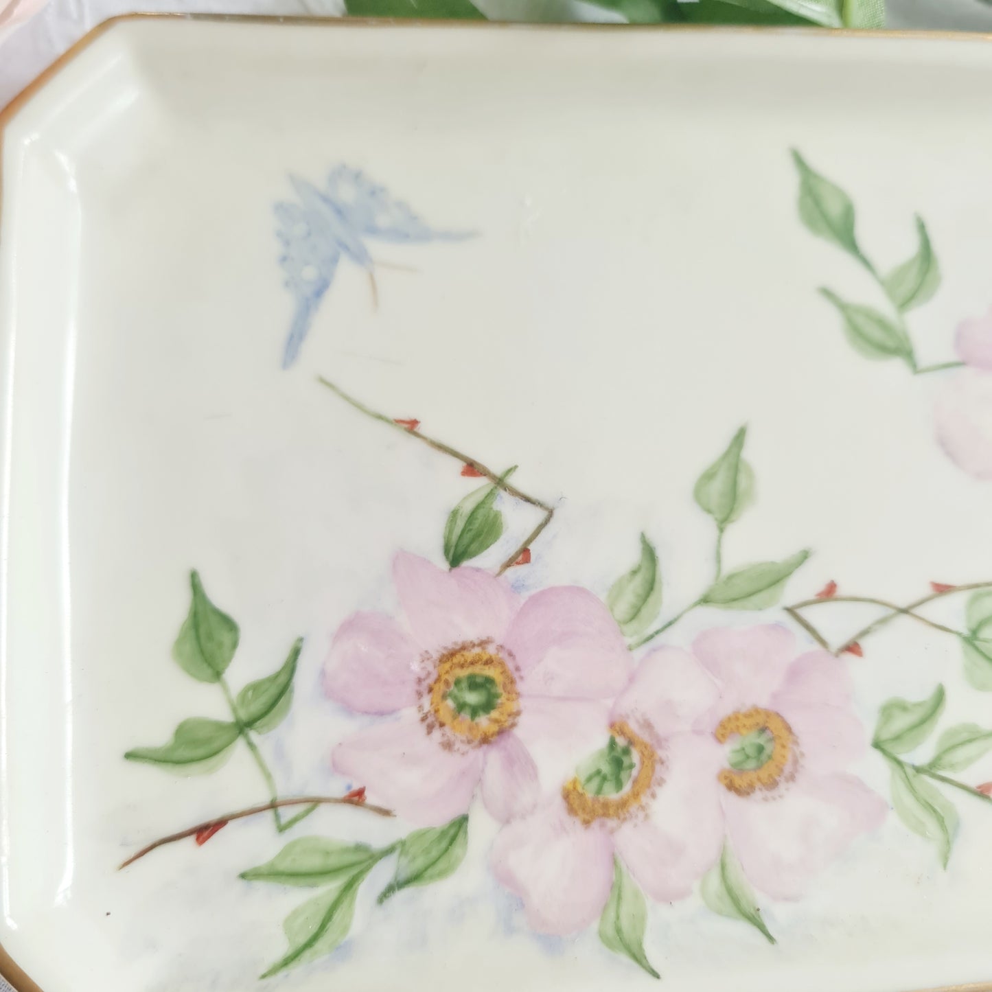 Epiag czechoslovakia vintage Hand painted serving tray