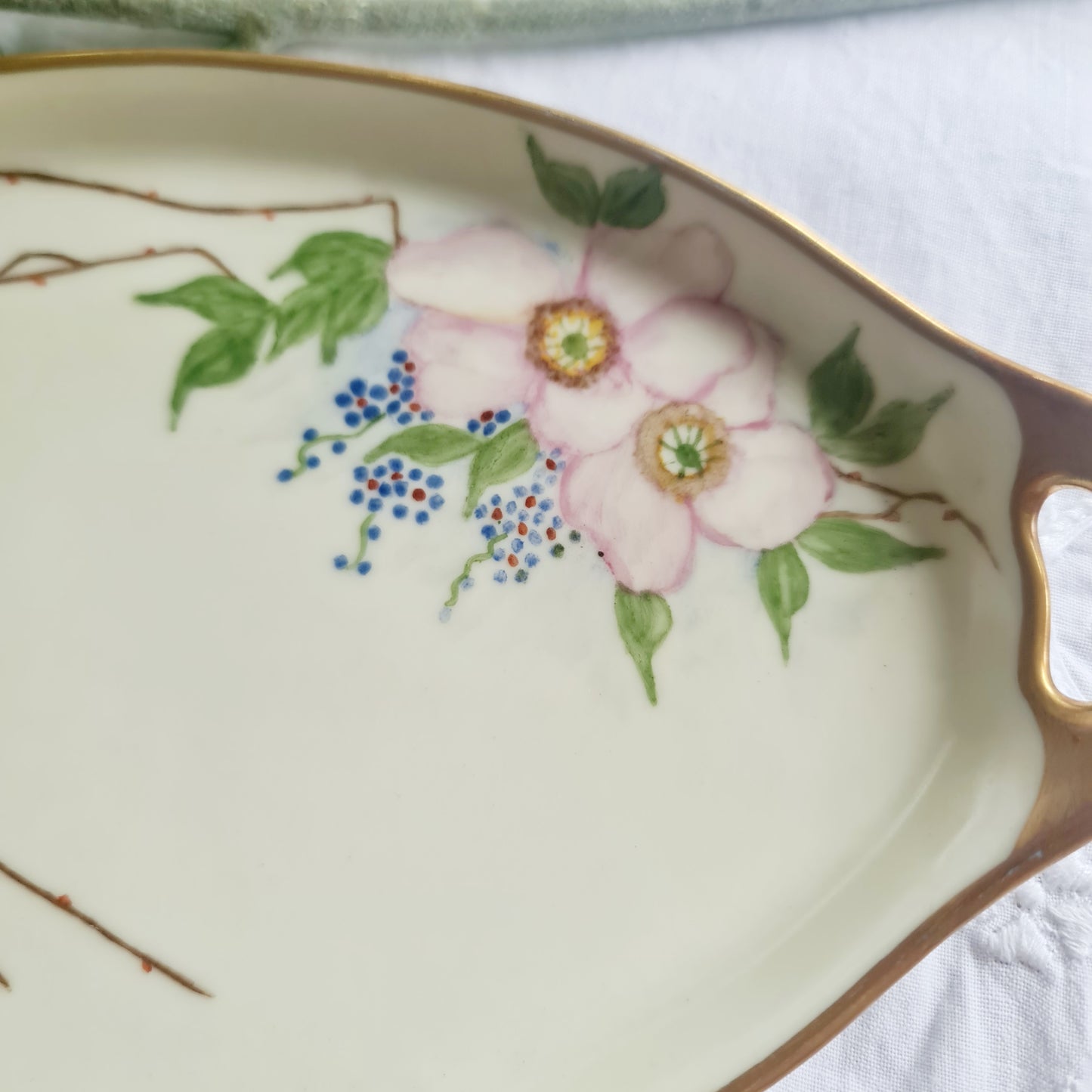 Epiag czechoslovakia vintage Hand painted serving tray