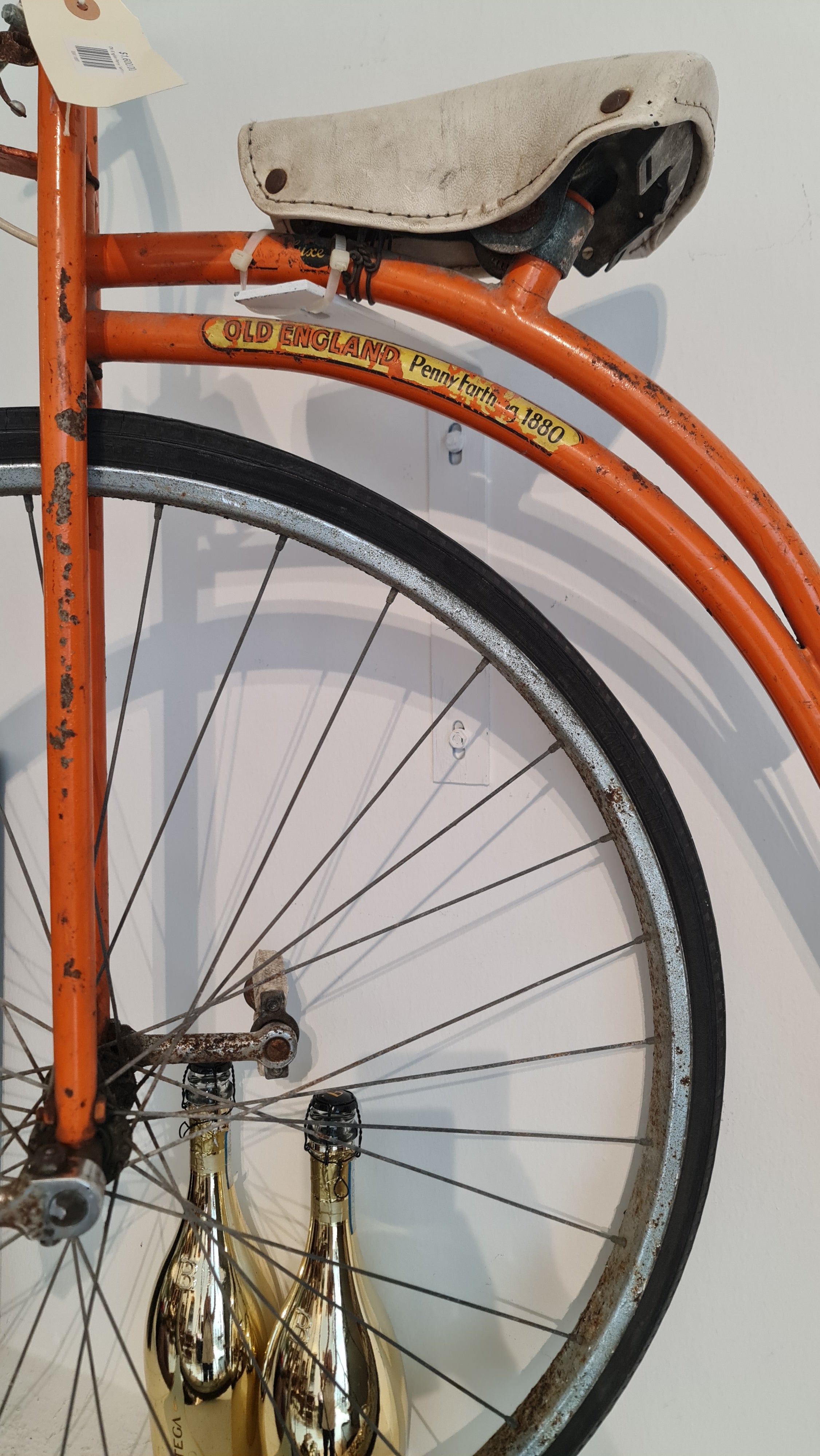 Old English Penny Farthing 1880 child's push-bike, made by Monaco of London, England.