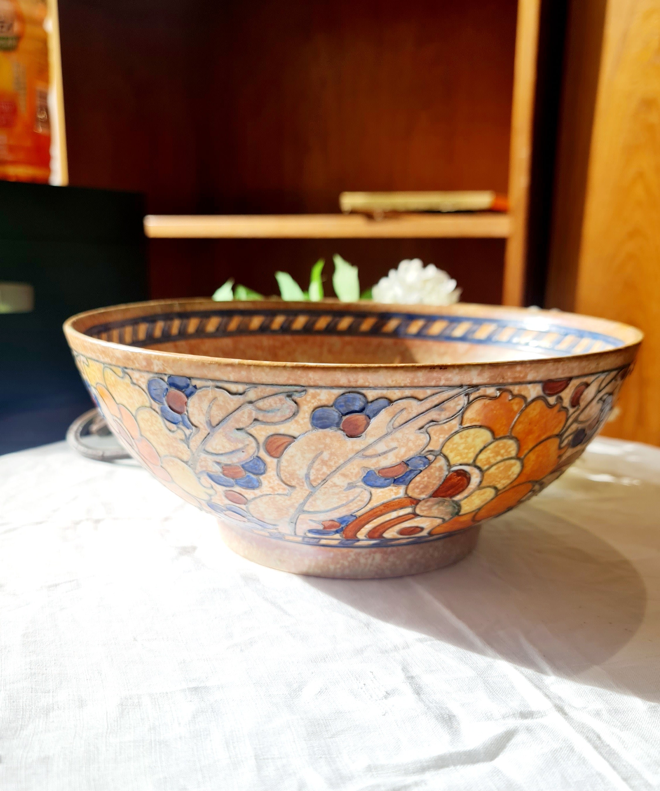 Tube Line Painting Bowl - Charlotte Rhead