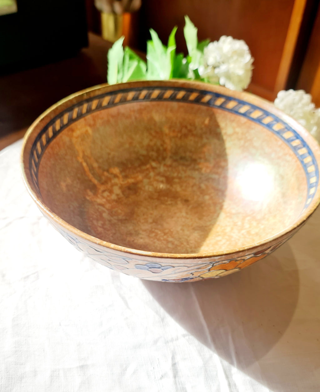 Tube Line Painting Bowl - Charlotte Rhead