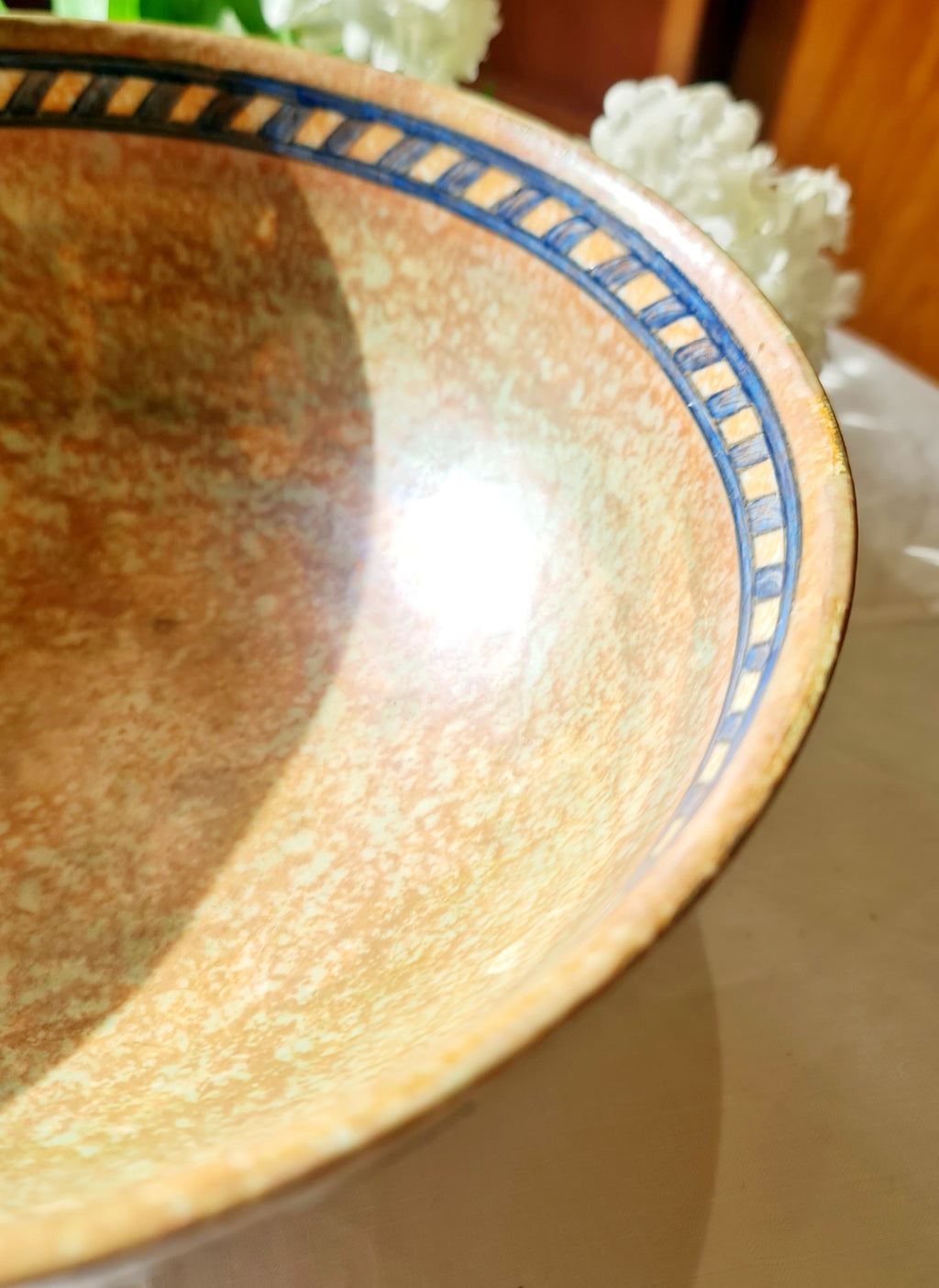Tube Line Painting Bowl - Charlotte Rhead