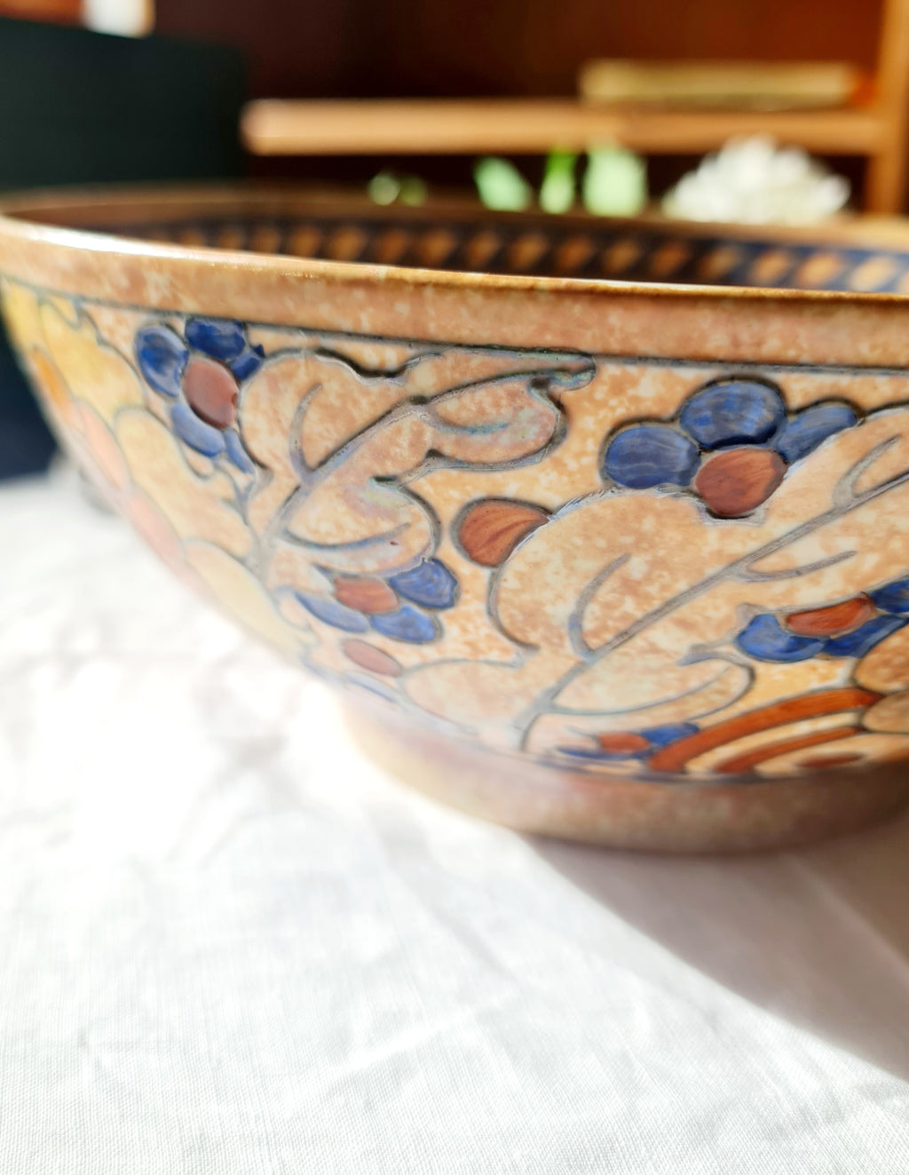 Tube Line Painting Bowl - Charlotte Rhead