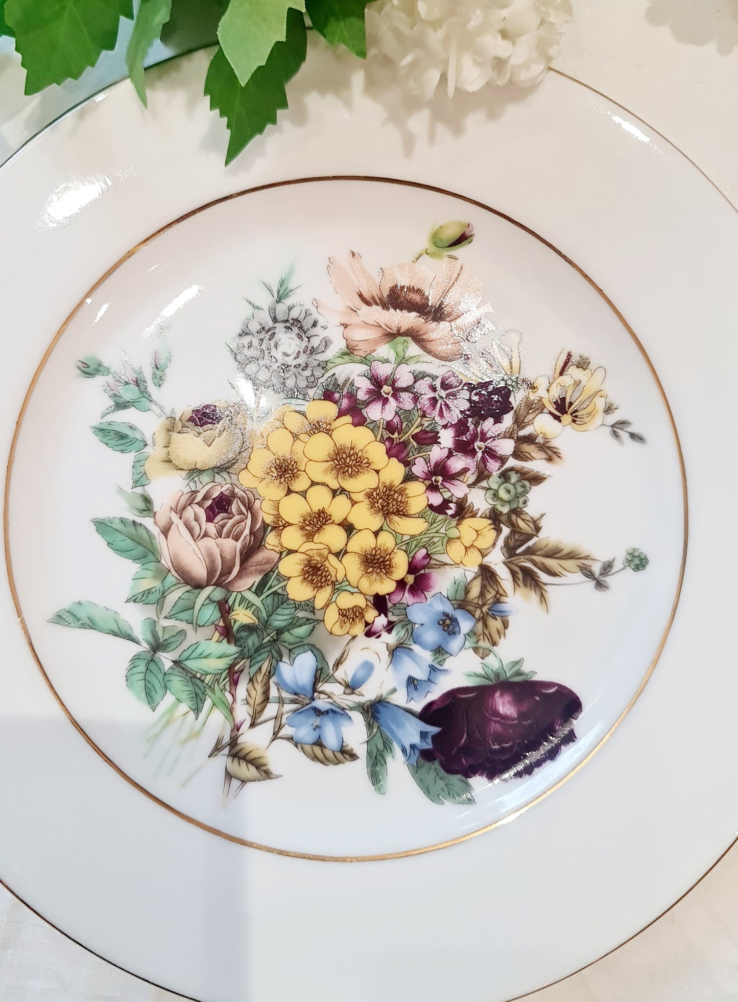 Colonial williamburg 20 cm flora plate