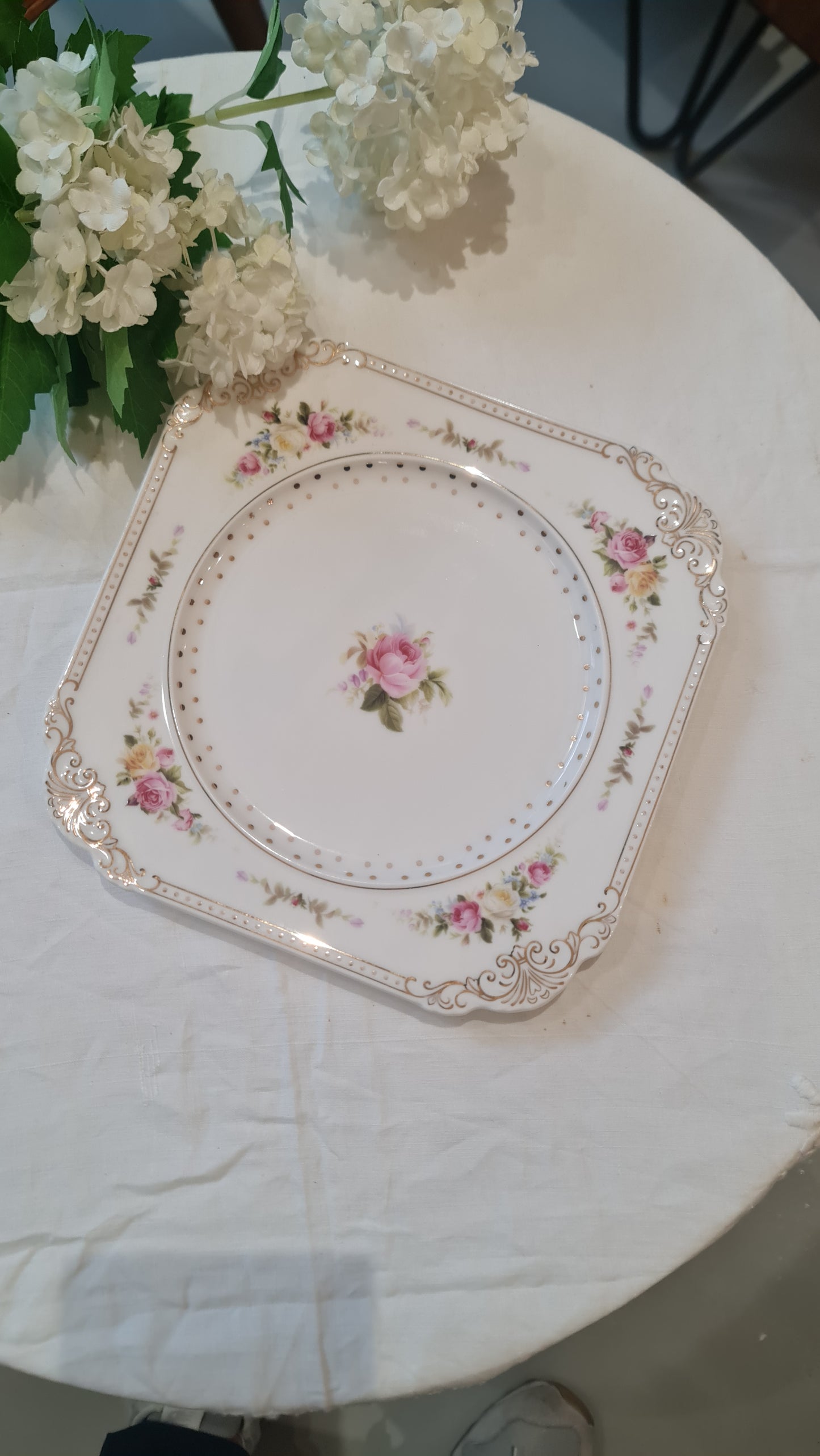 Berghome fine bone china square plate 19cm