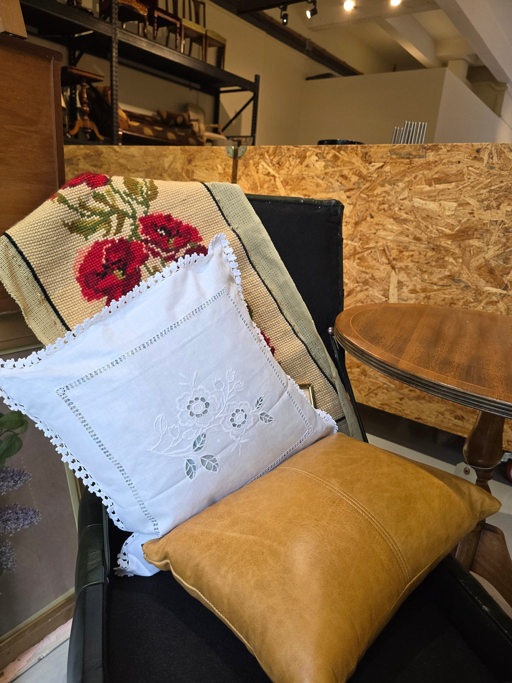 Embroidery linen cotton  41 x 41  cushion covers