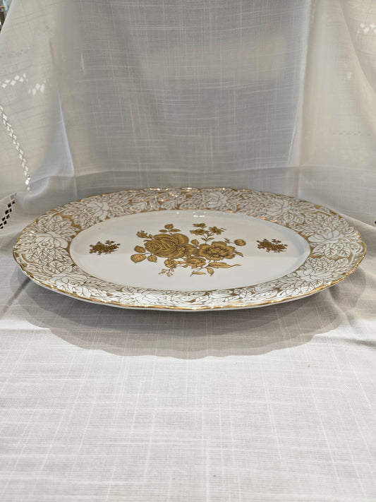 Haas and Czjzek a very elegant big platter in the in 22k gold ca. 1900-1910
