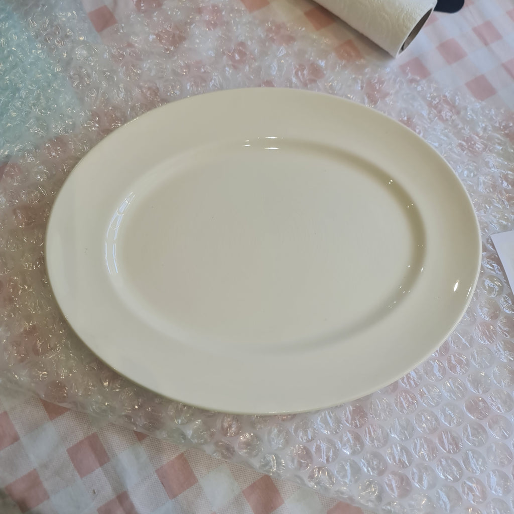 Myott Sons & Co White Oval Serving Platter 1940