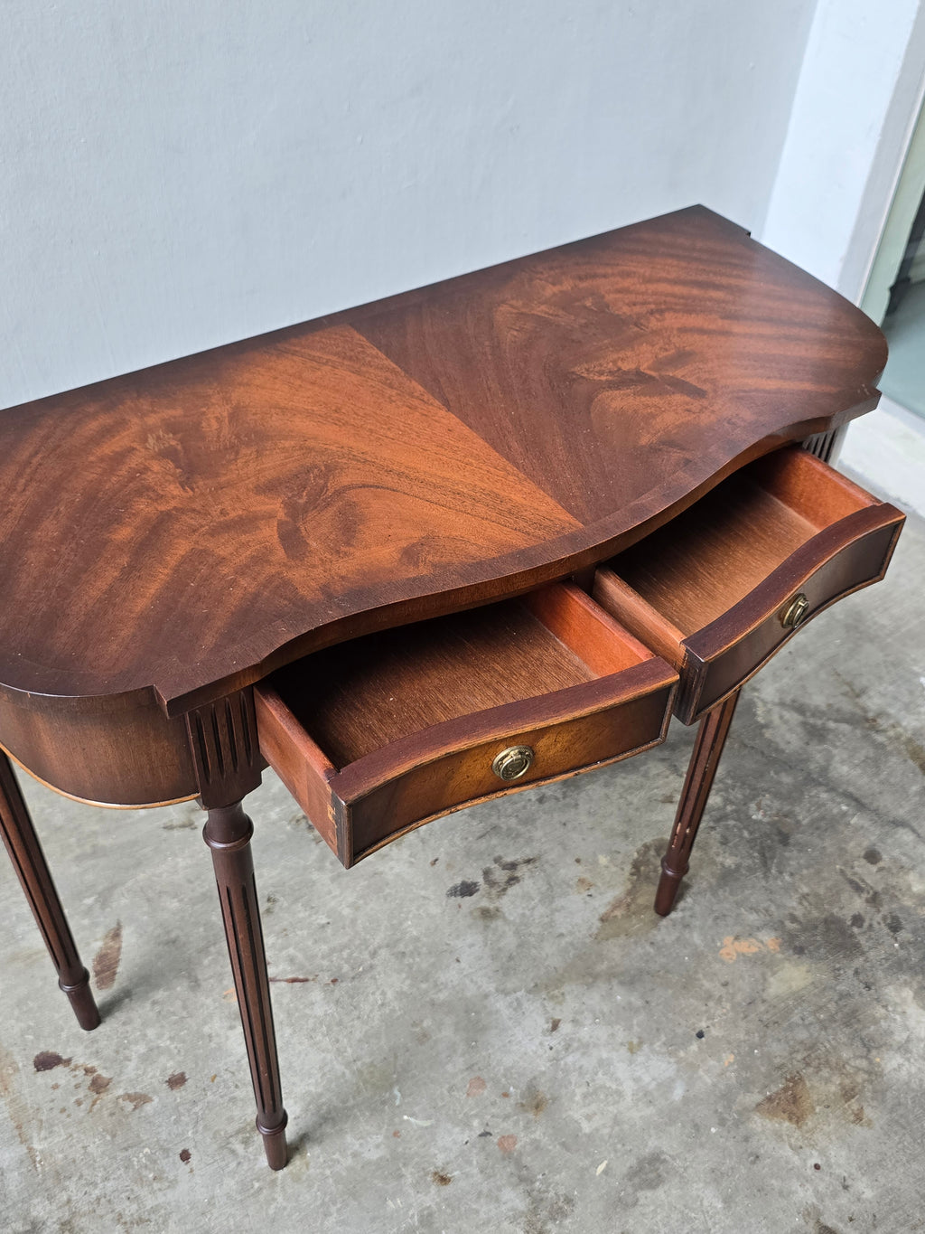 Antique Mahogany Console Side Table