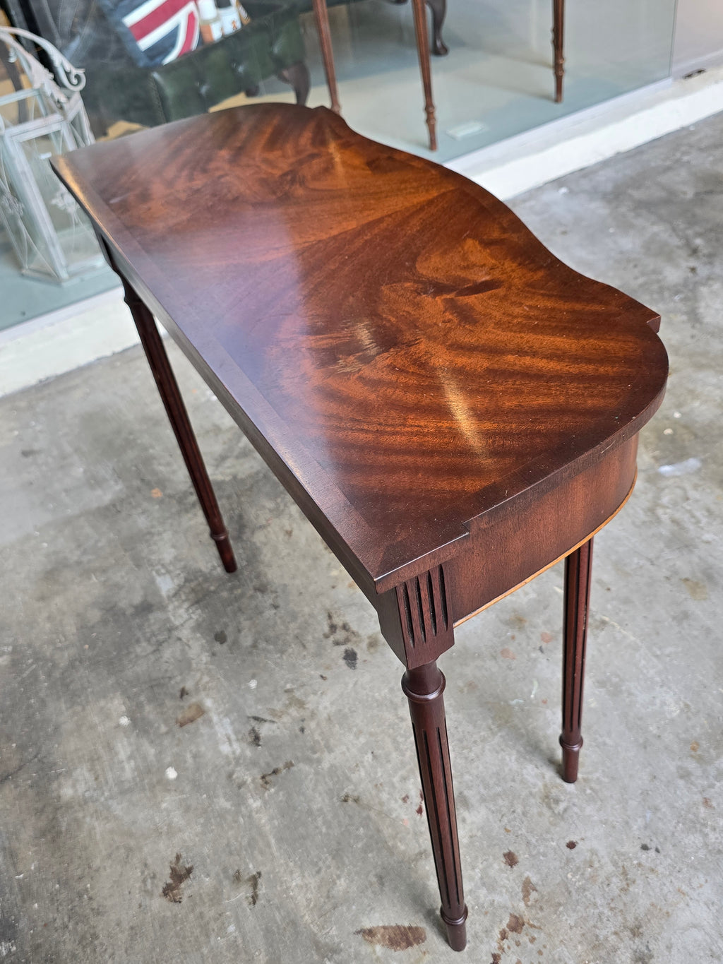 Antique Mahogany Console Side Table