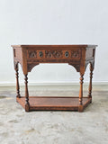 Fantastic Quality Carved Oak Old Charm Console/hall Table