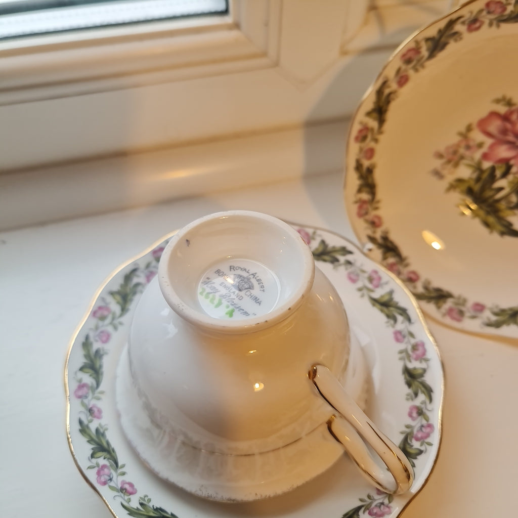 Rare Royal Albert fine bone china mismatch  May blossom tea set with cotswold saucer