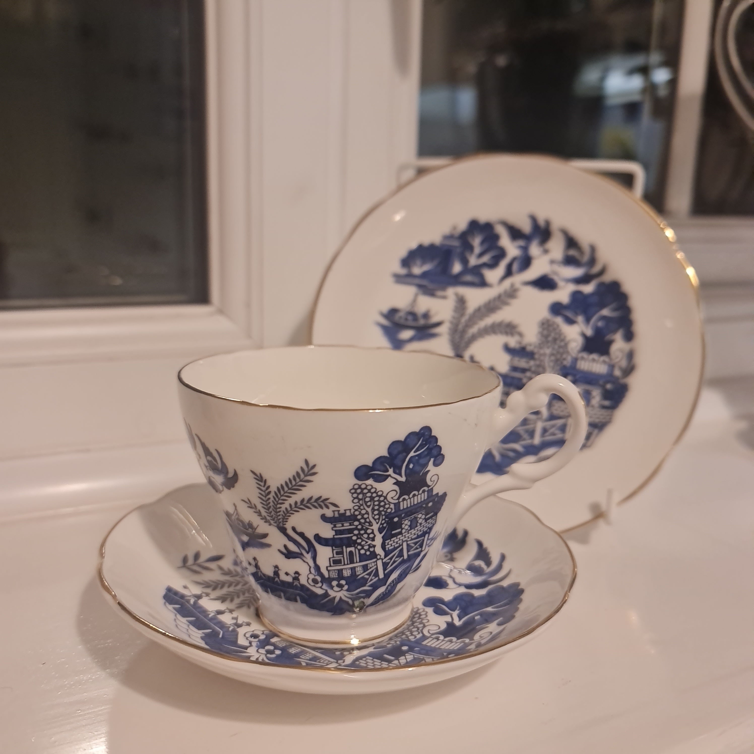 Royal Stuart vintage blue will tea set
