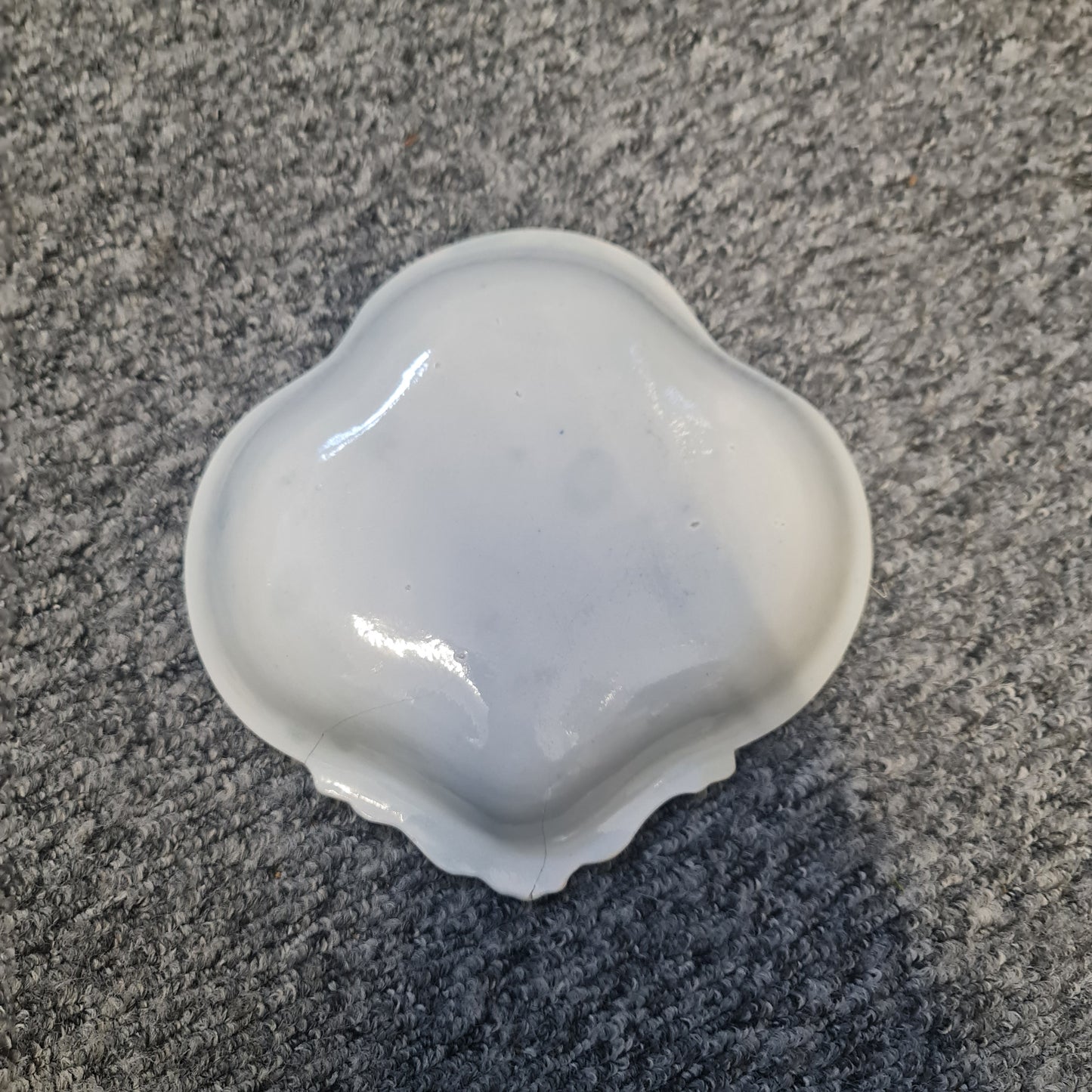 Antique 18th Century Caughley Full Nankin Pattern Shell Dessert Dish Plate