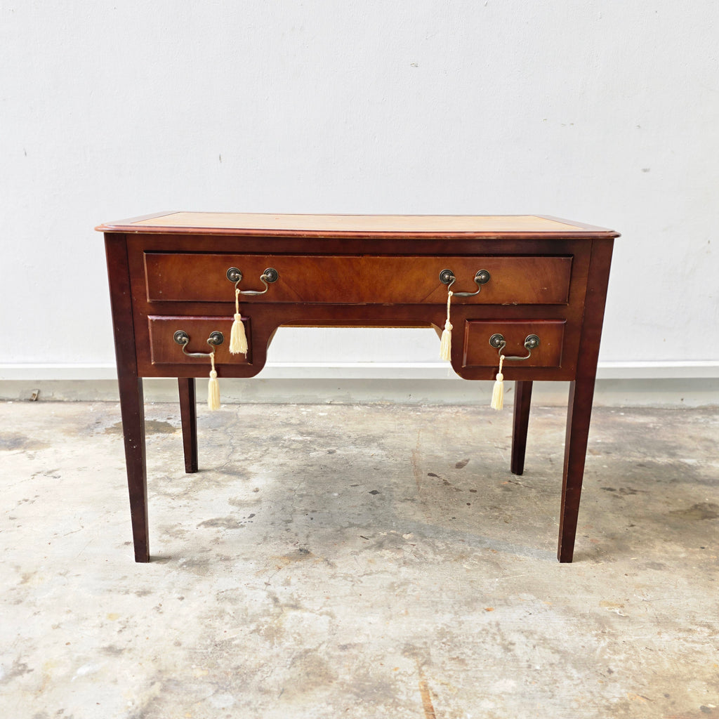 Antique Sheraton Revival Satinwood Desk