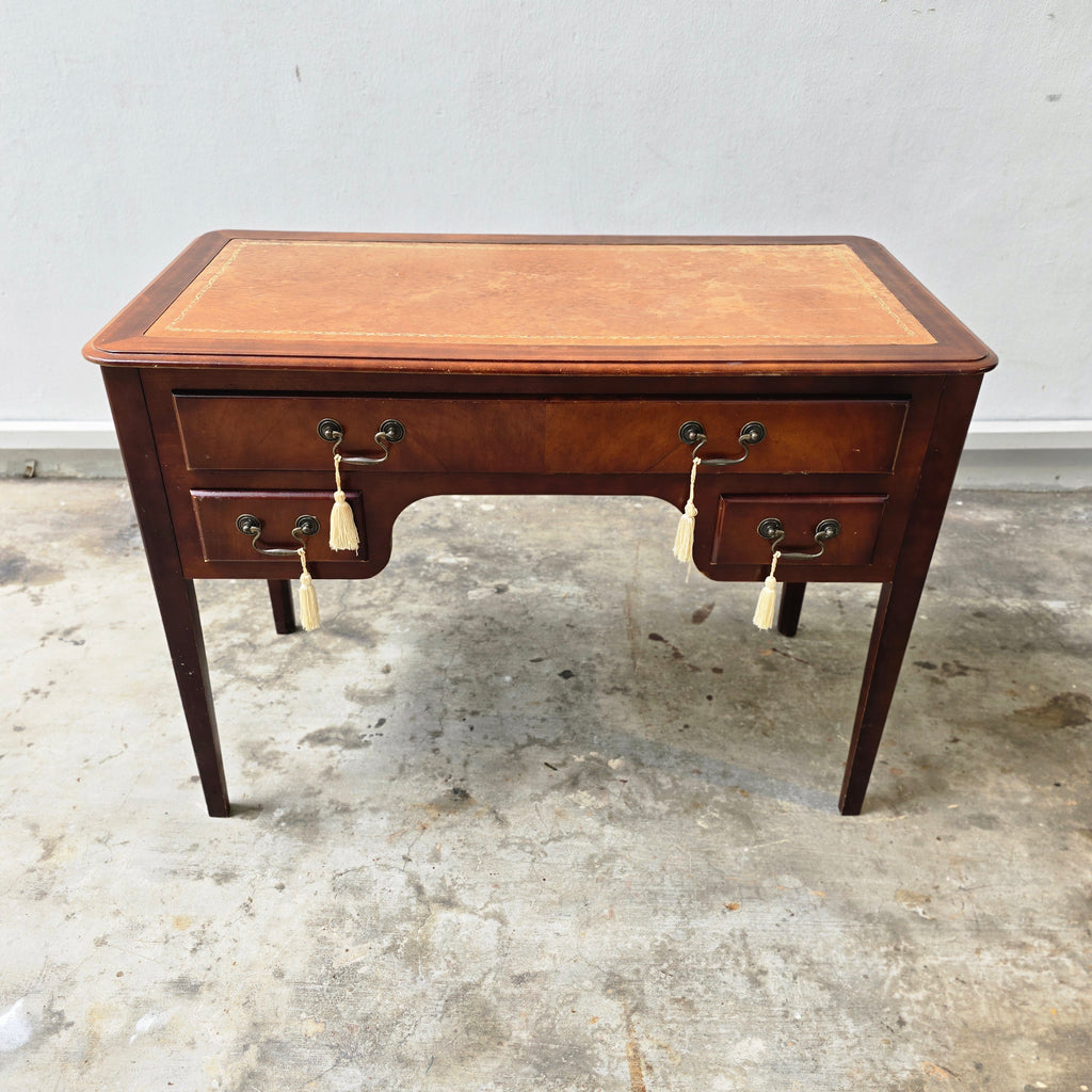 Antique Sheraton Revival Satinwood Desk