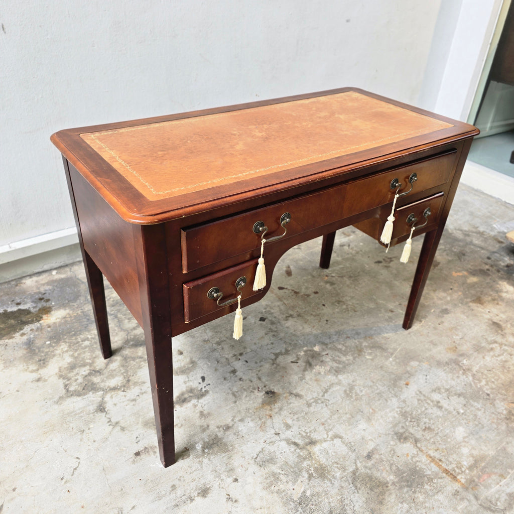 Antique Sheraton Revival Satinwood Desk