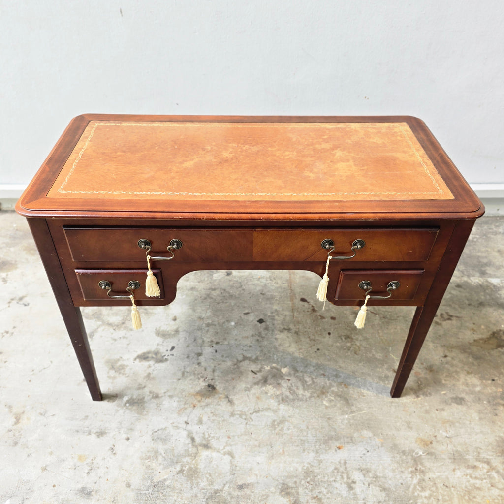 Antique Sheraton Revival Satinwood Desk