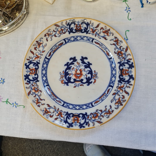 Antique 19th Century Minton Bone China Imari big dinner plate
