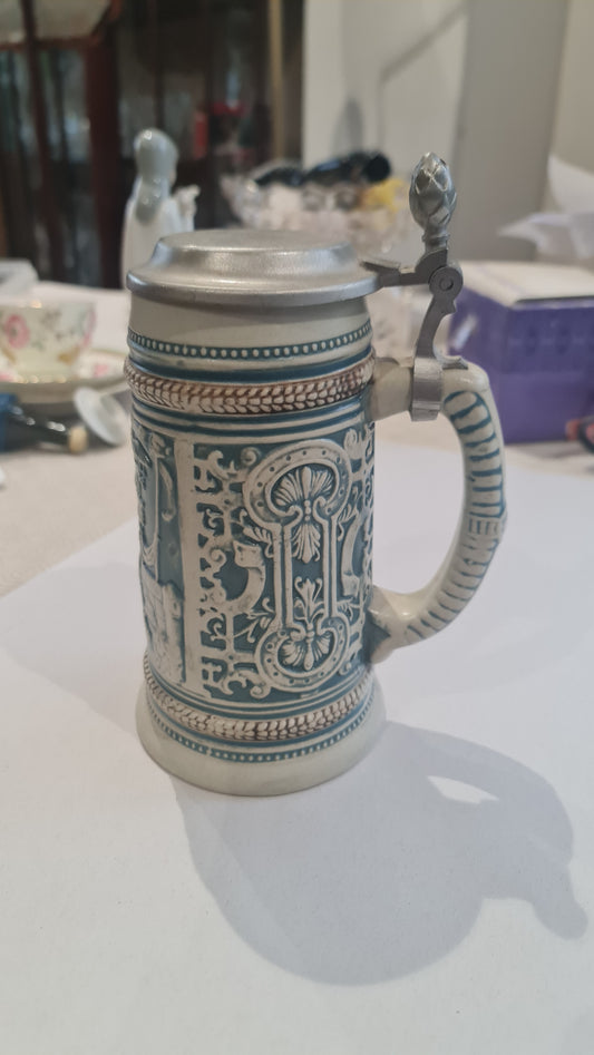 Original German beer pewter mug