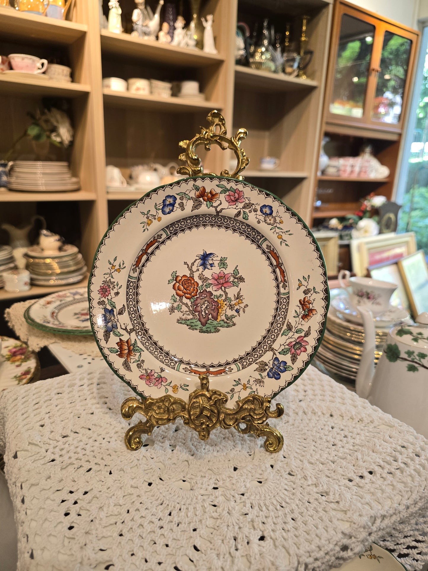 Copeland Spode Chinese Rose Cake plate