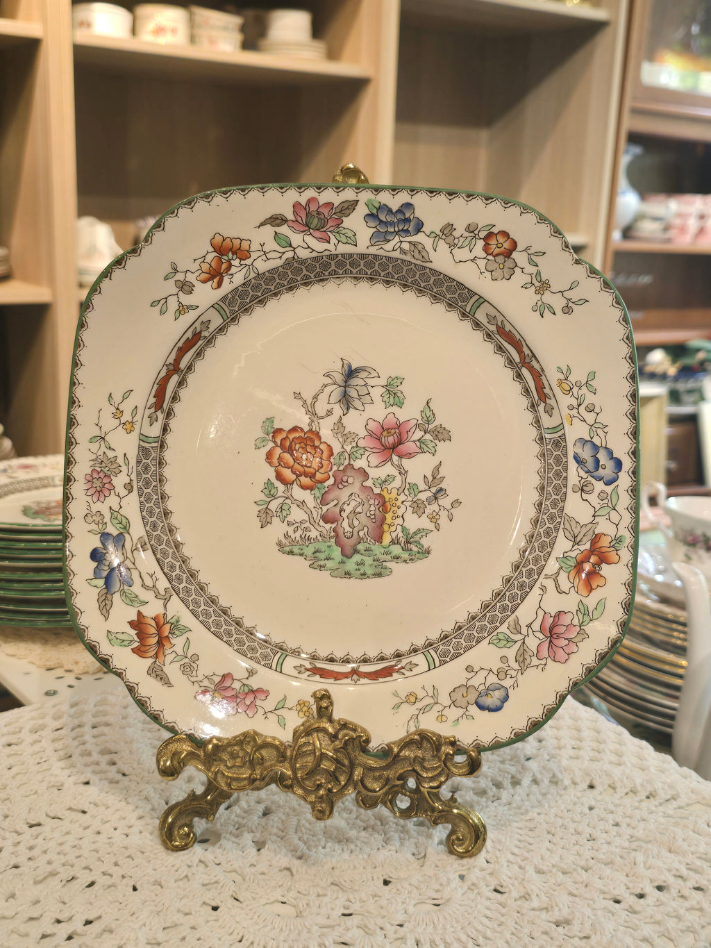Copeland Spode Chinese Rose Square Serving Plate