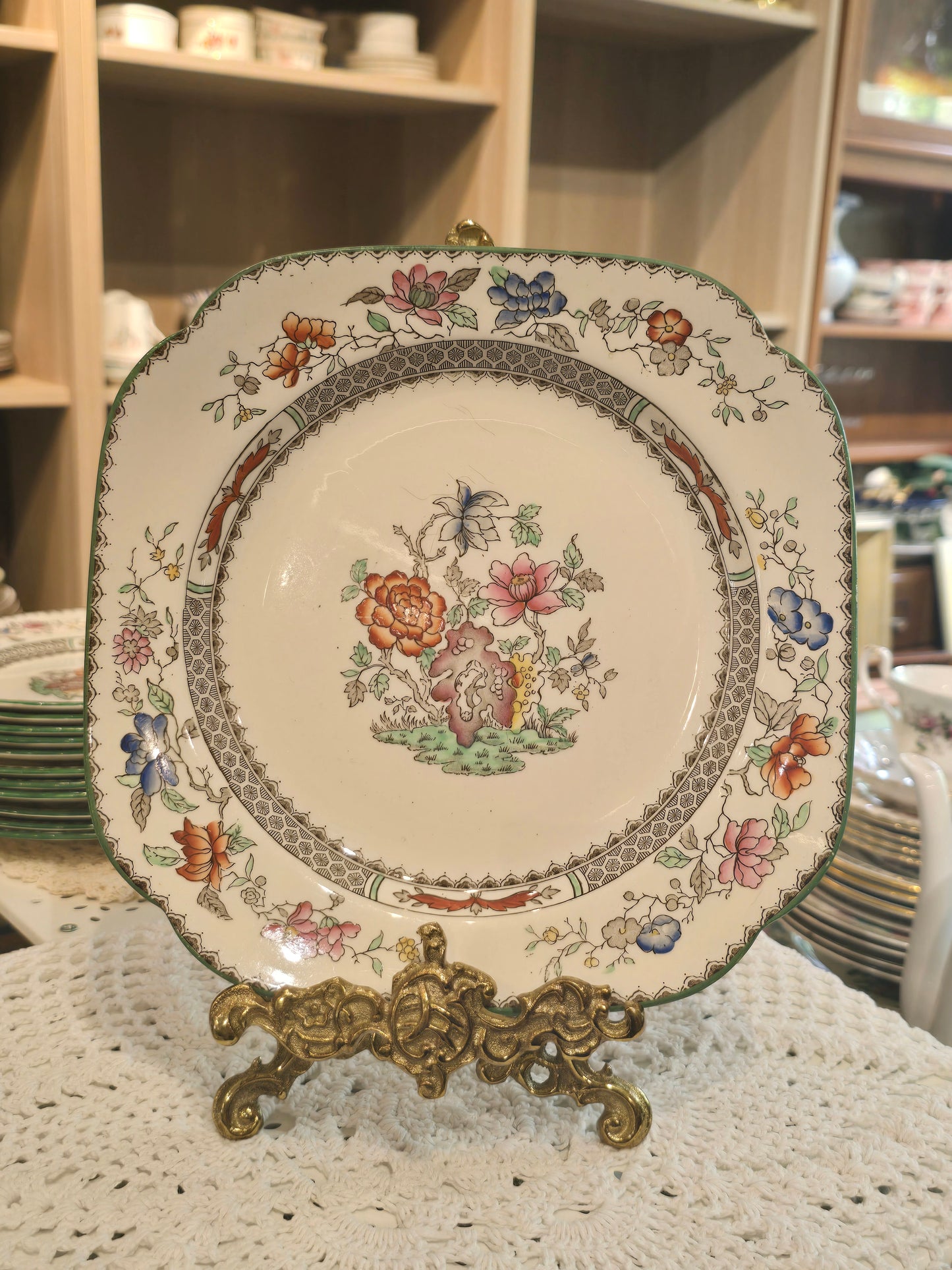 Copeland Spode Chinese Rose Square Serving Plate