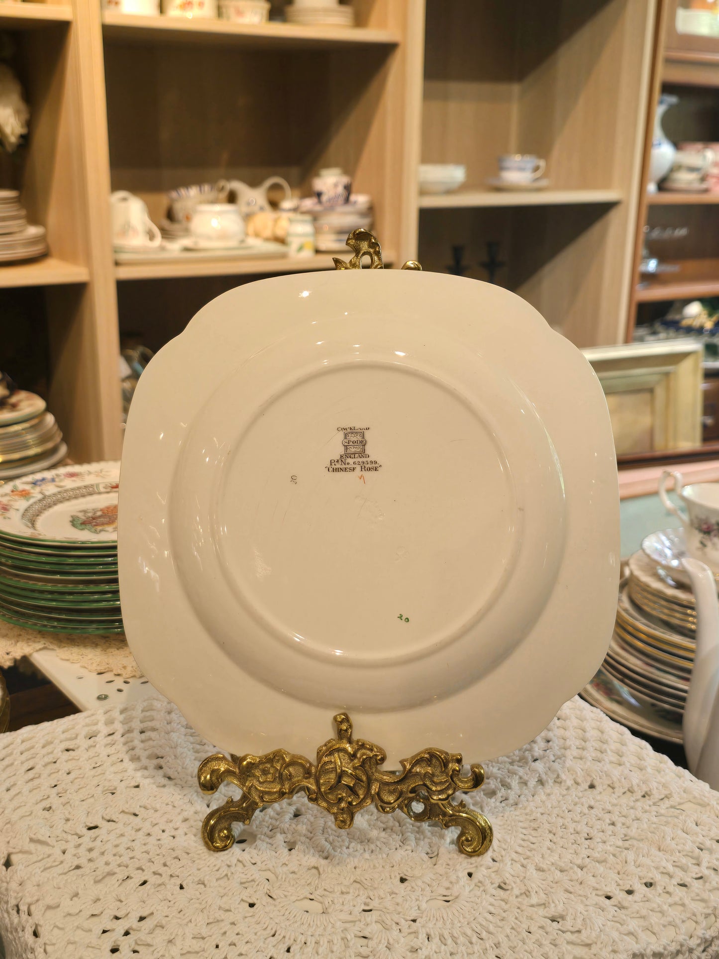 Copeland Spode Chinese Rose Square Serving Plate