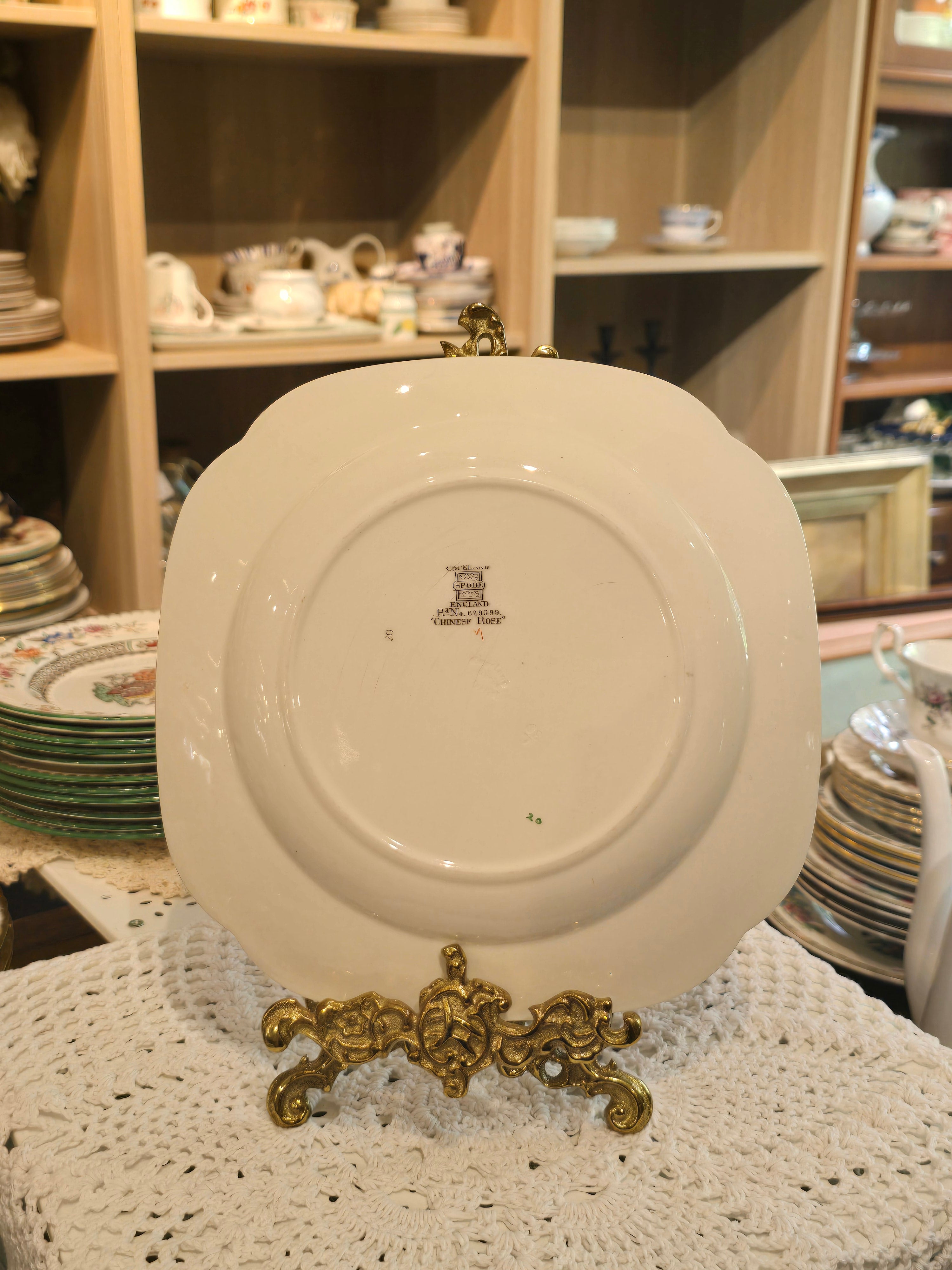 Copeland Spode Chinese Rose Square Serving Plate