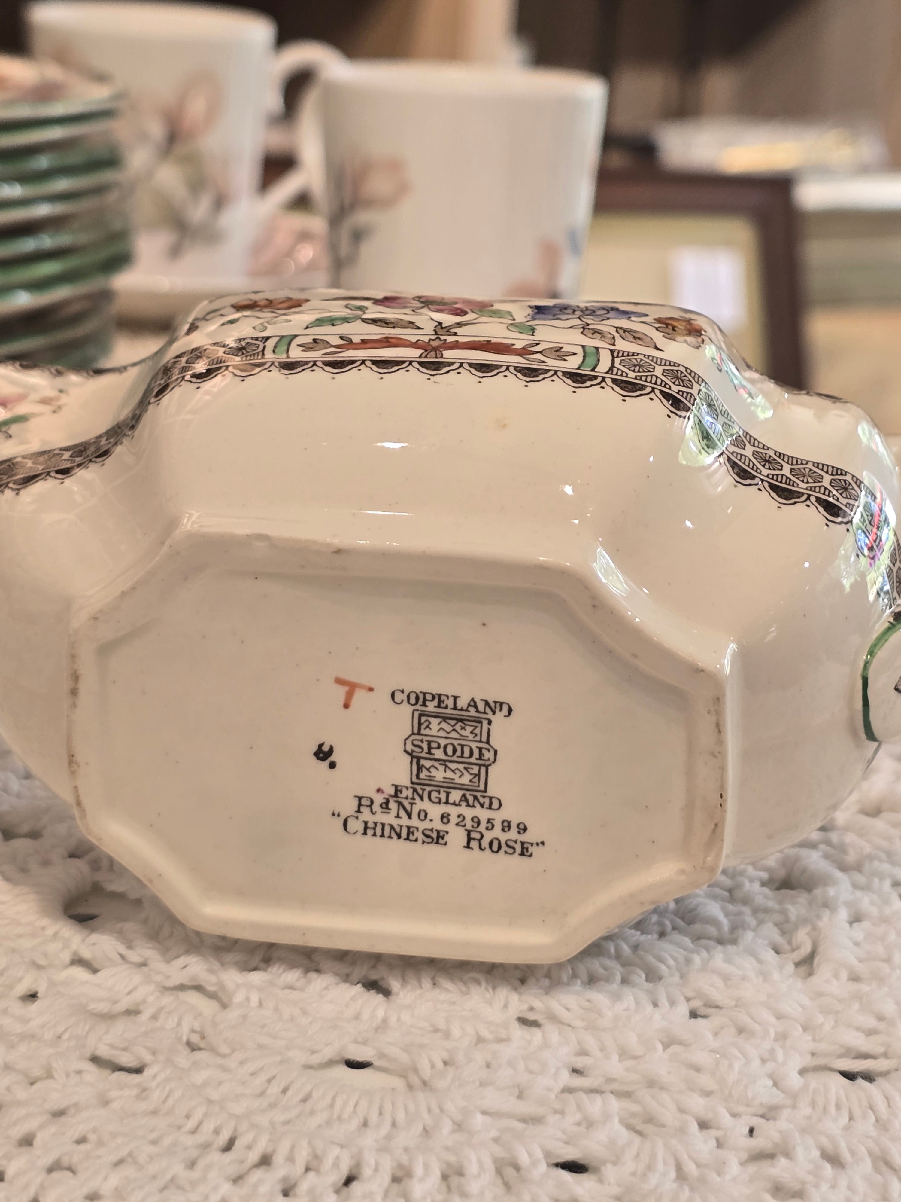 Spode Chinese Rose (Copeland Spode) Sauce Boat