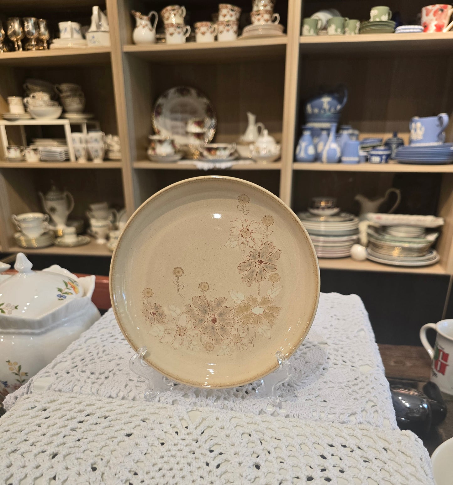 Denby Stoneware Floral Cake Plates