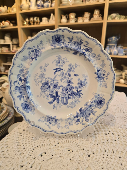 1890 British Flower Luncheon Plate 23cm