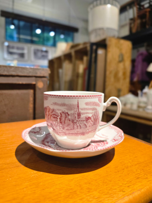 Johnson Brother Transfer ware Canberry Tea set