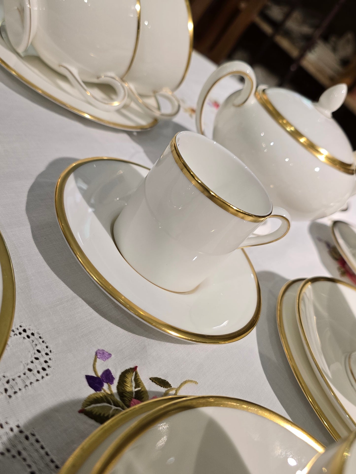 Wedgwood Fine Bone China Ivory Gold Tableware- California