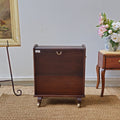 Antique Mahogany Dry Bar Cart