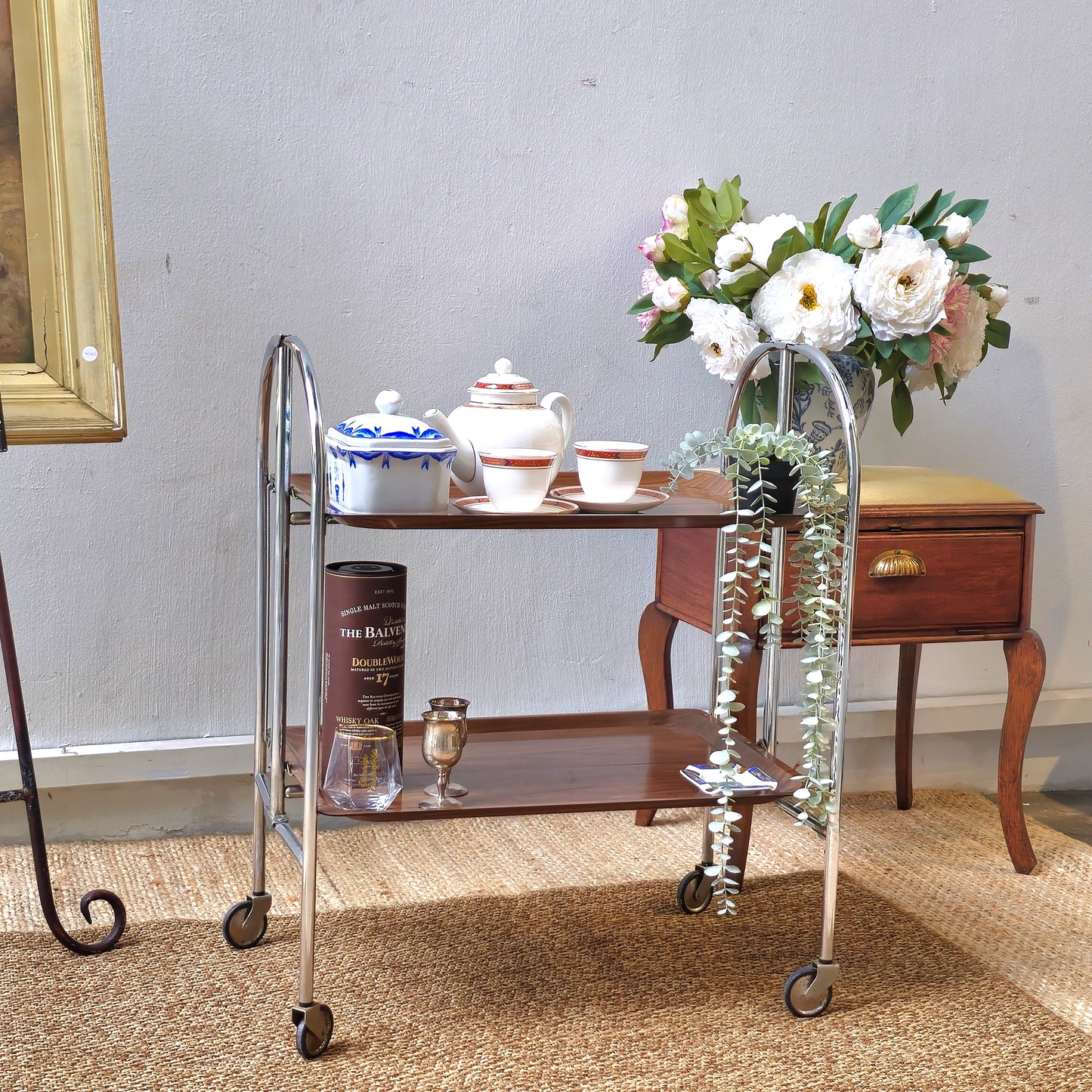 Vintage Germany foldable trolley ADT Dinette