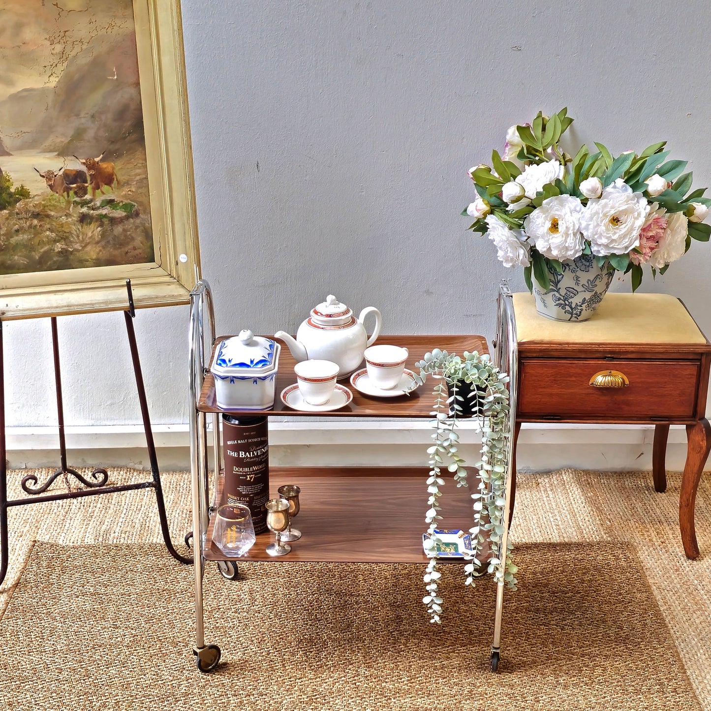 Vintage Germany foldable trolley ADT Dinette