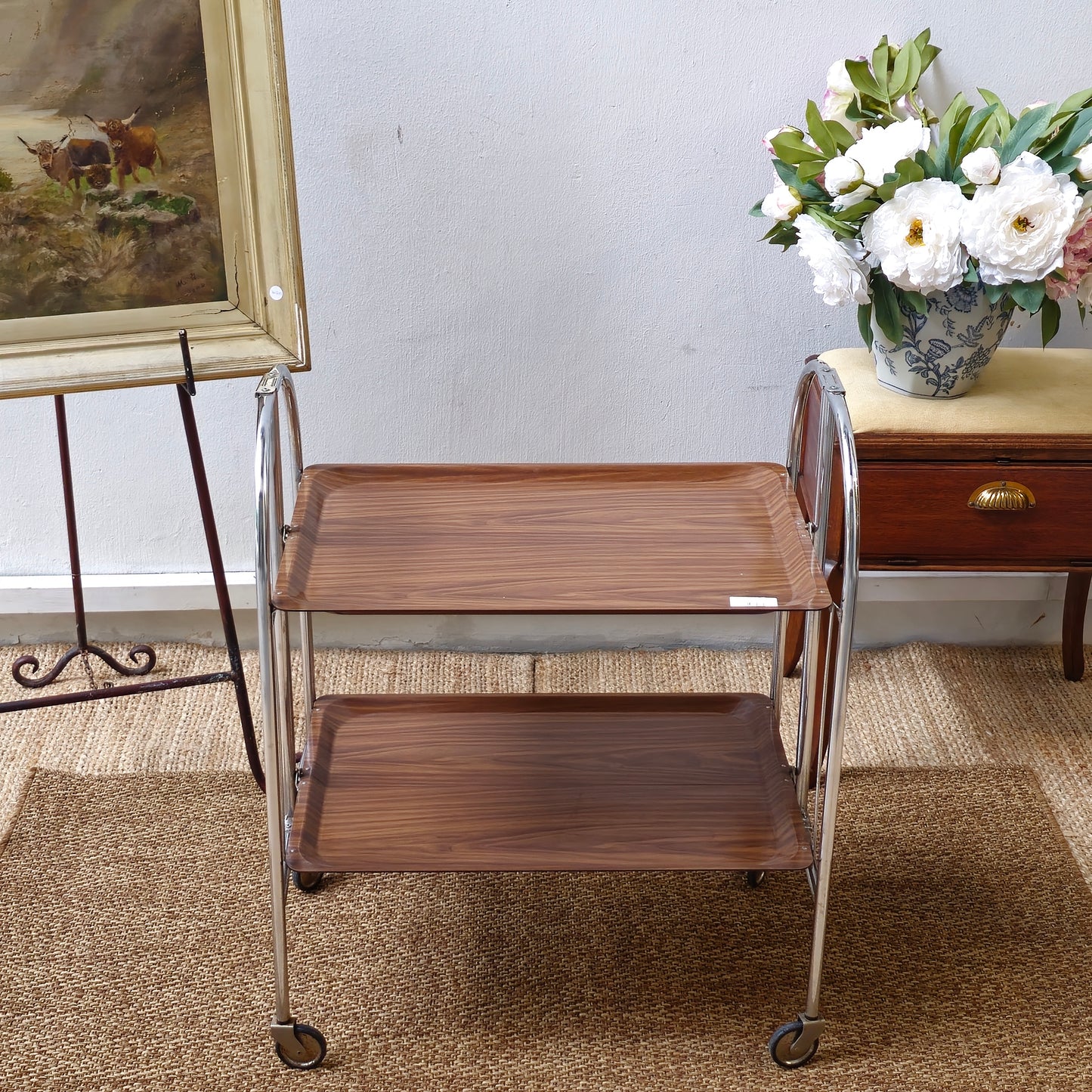 Vintage Germany foldable trolley ADT Dinette