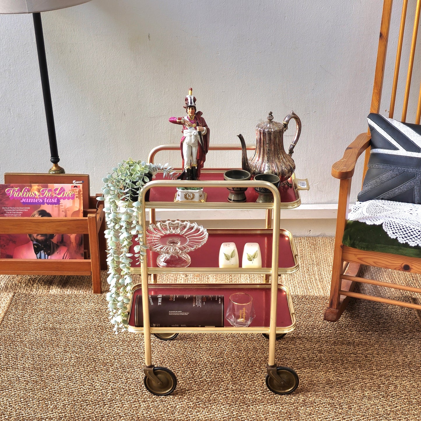 Vintage 3 tier trolley