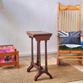 Vintage Mahogany Nesting Tables – Set of 3 with Turned Legs