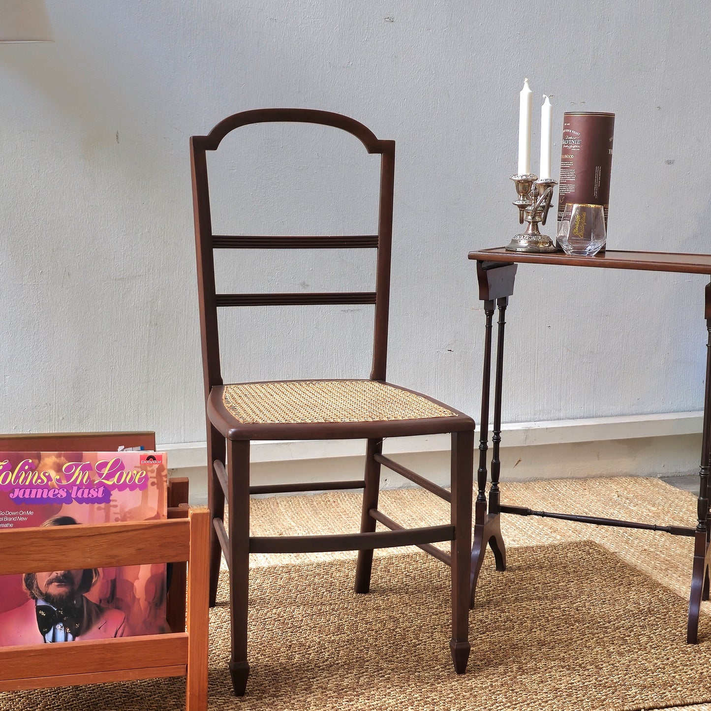 Elegant Georgian/Regency Style Cane Seat Side Chair