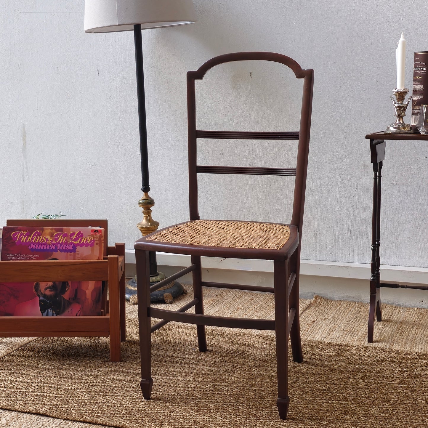 Elegant Georgian/Regency Style Cane Seat Side Chair