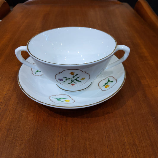 Coalport Tulip Medallion Handpainted Dinner Ware