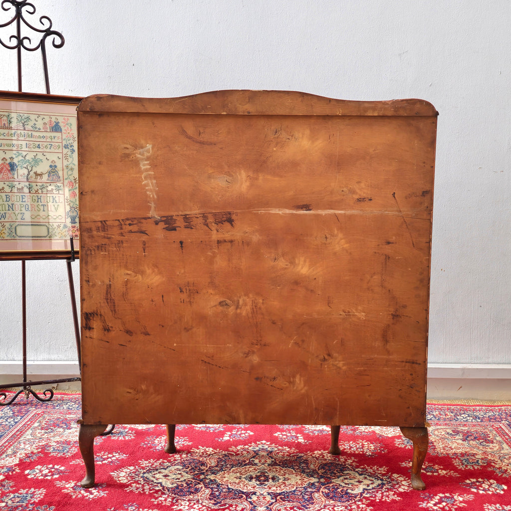 Vintage Barget Uitility London Art Deco Walnut and Glass Curio Display Cabinet