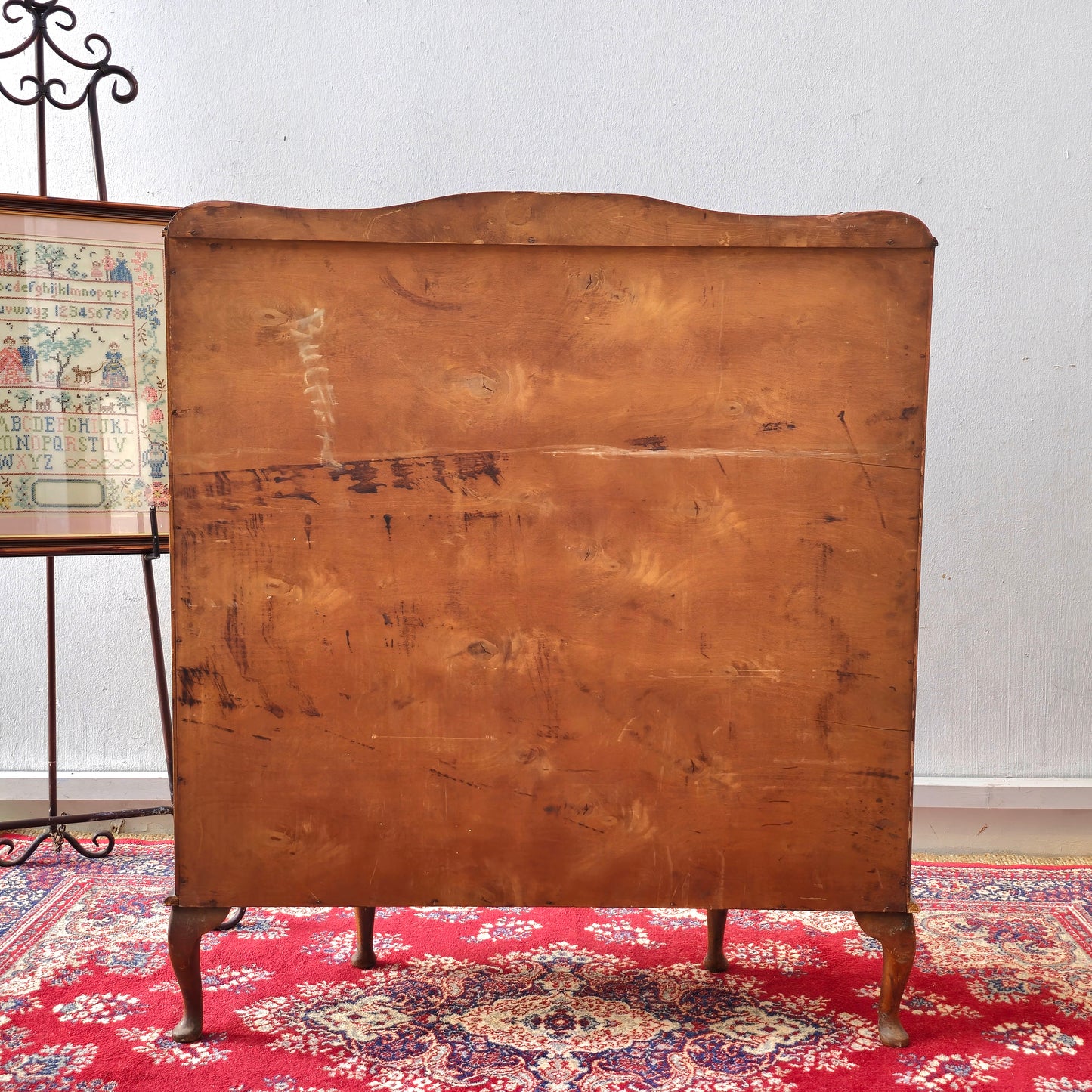 Vintage Barget Uitility London Art Deco Walnut and Glass Curio Display Cabinet