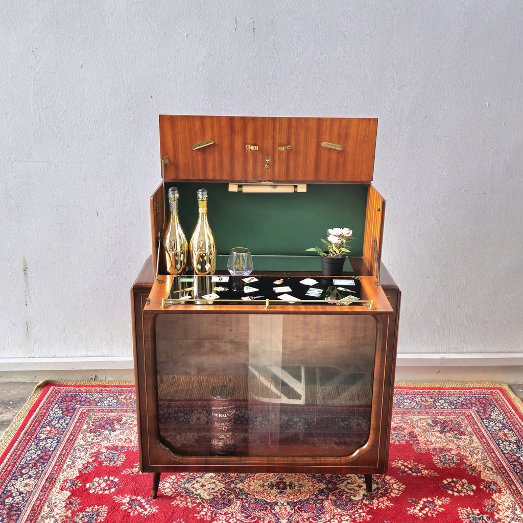 Exceptional Vintage Cocktail display cabinet