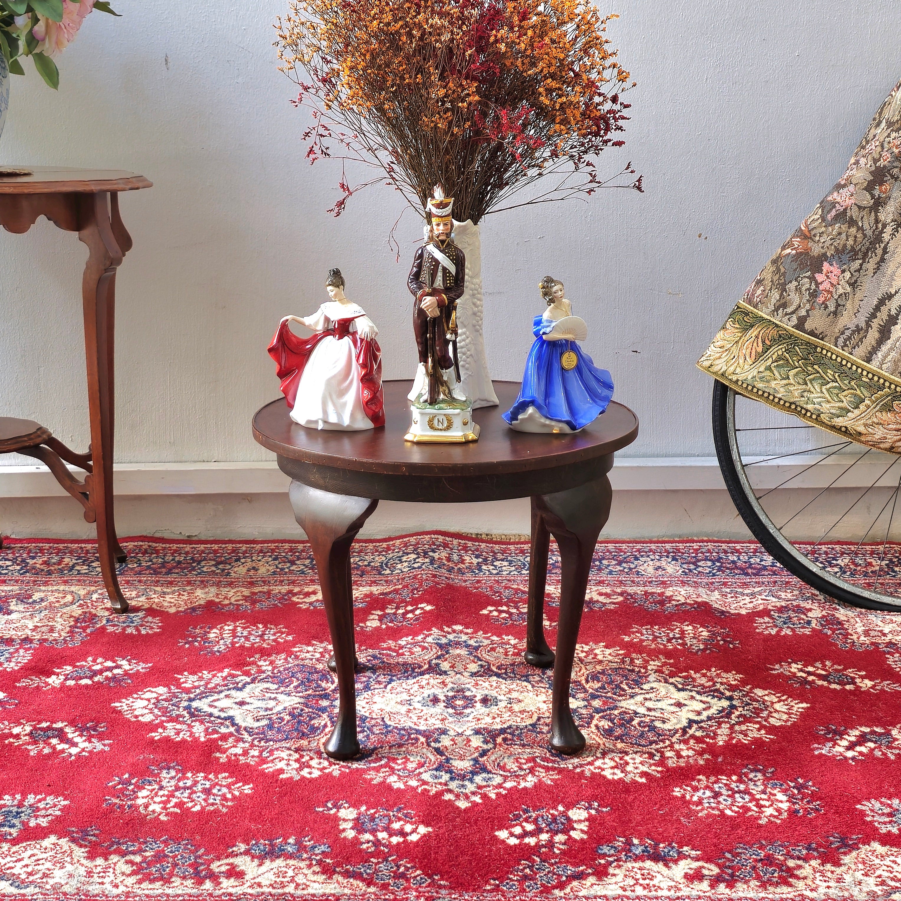 Vintage Solid Mahogany Side Table