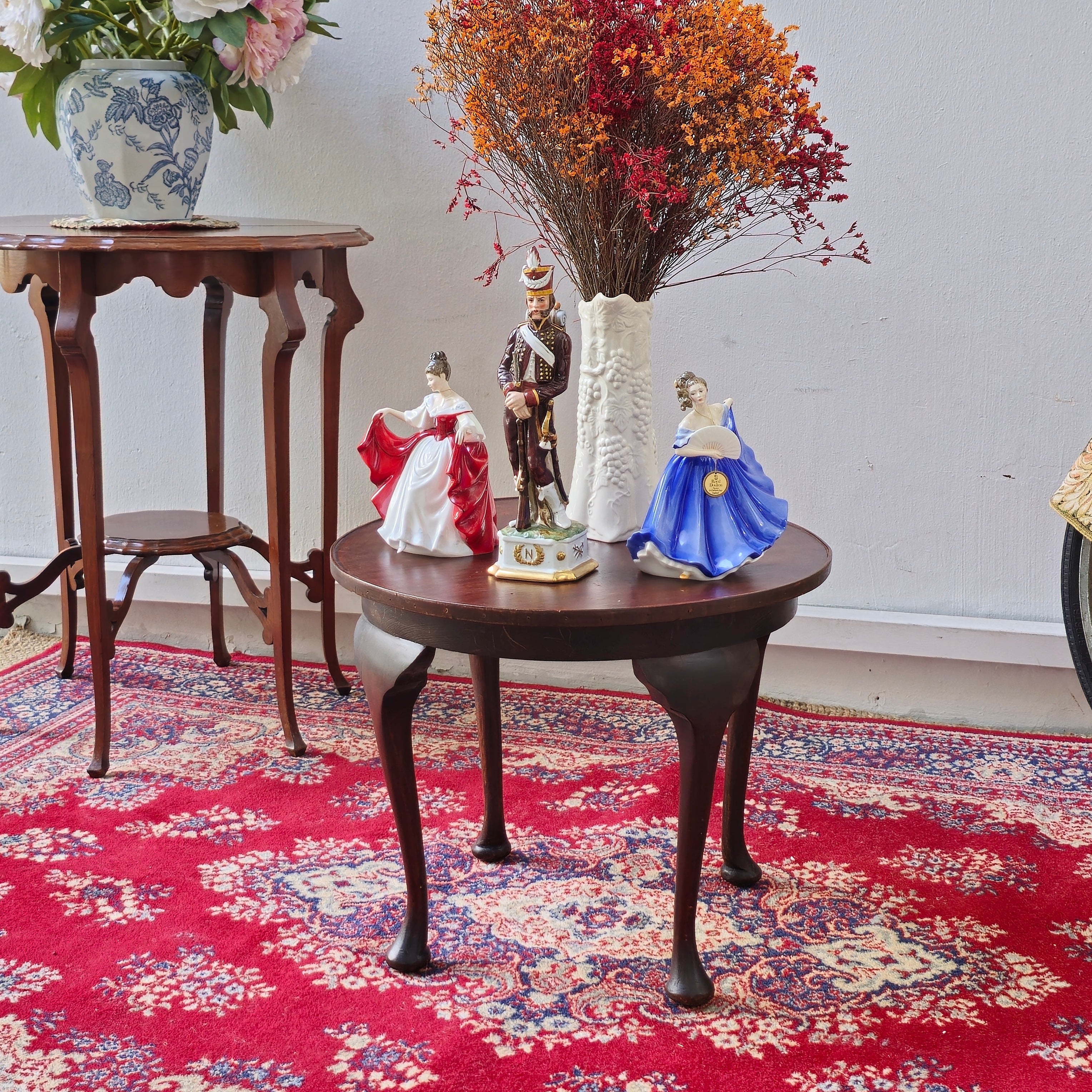 Vintage Solid Mahogany Side Table