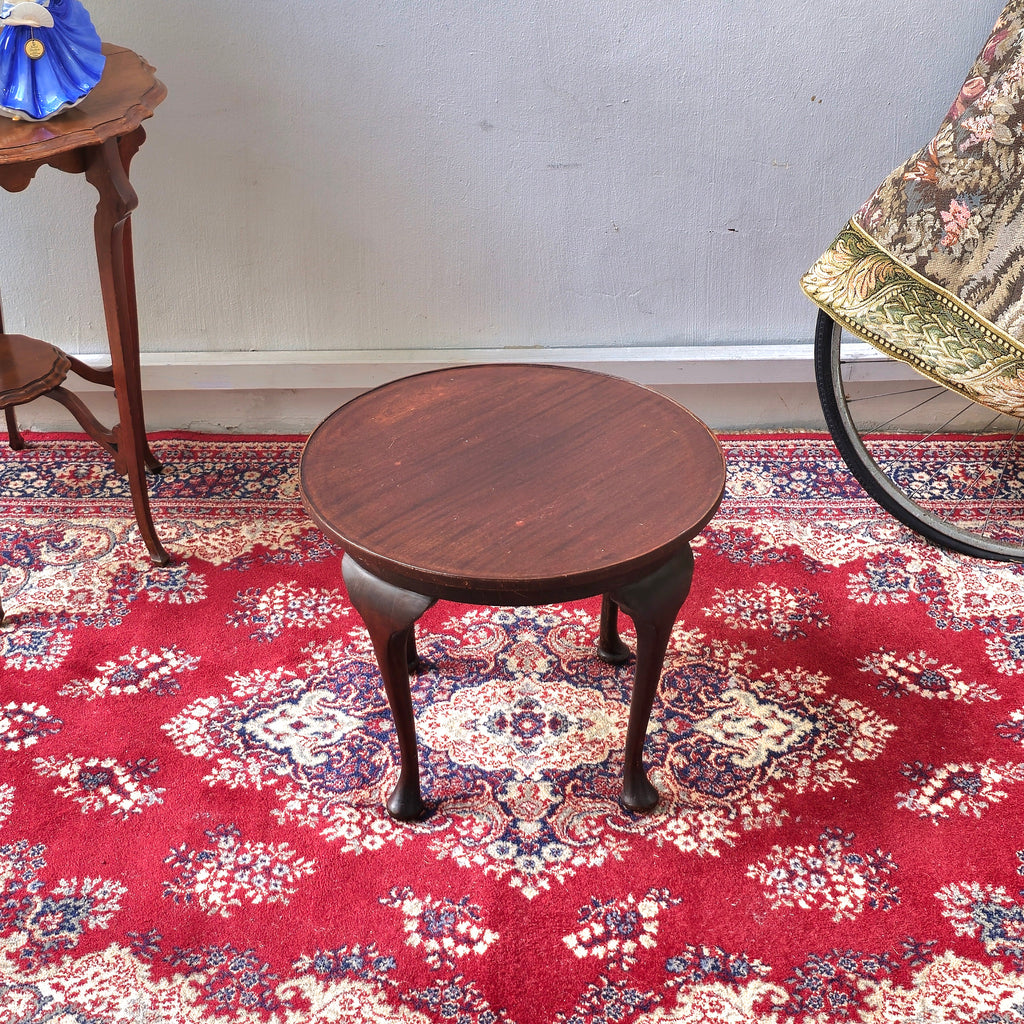 Vintage Solid Mahogany Side Table