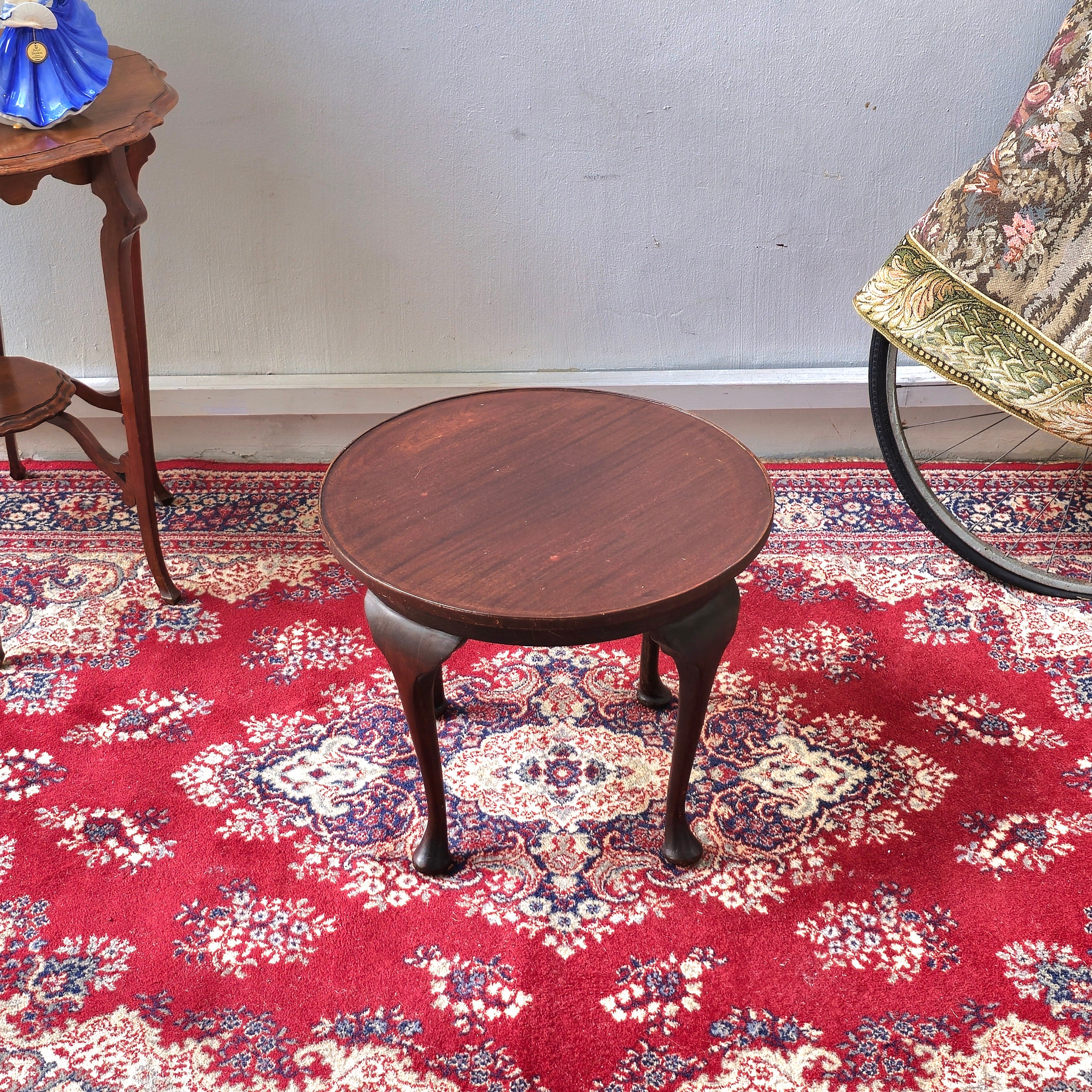 Vintage Solid Mahogany Side Table